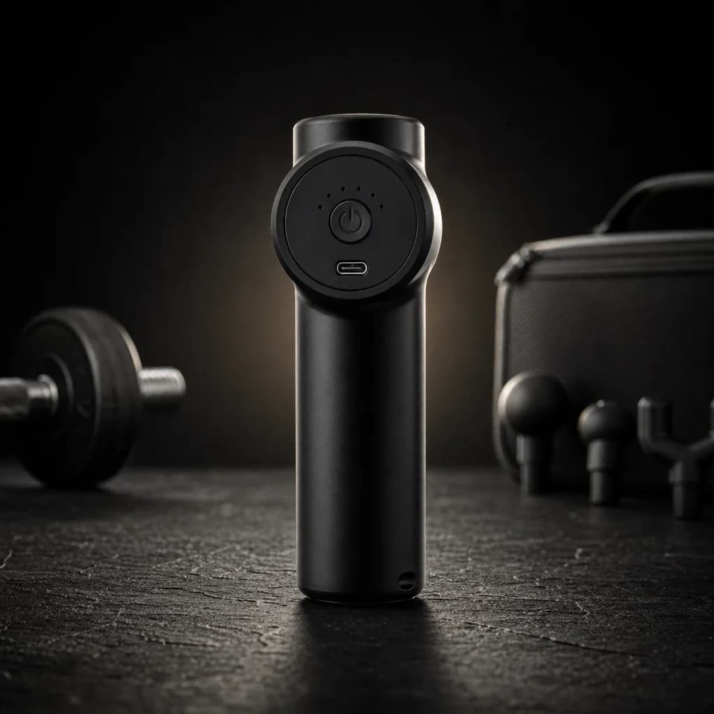 REVVOLT Mini Massage Gun — 4-Head Portable Recovery Tool